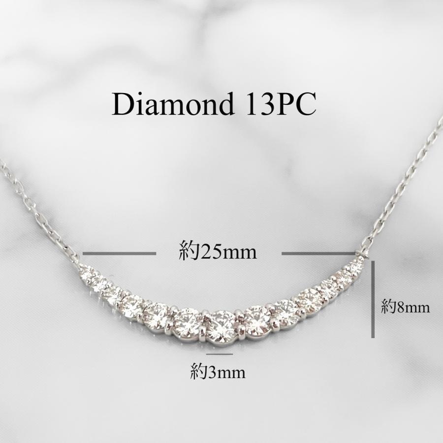 H&C鑑別カード付 プラチナ900 ダイヤモンドラインネックレス 0.5 H&C鑑別カード付 プラチナ900 ダイヤモンドラインネックレス 0.5