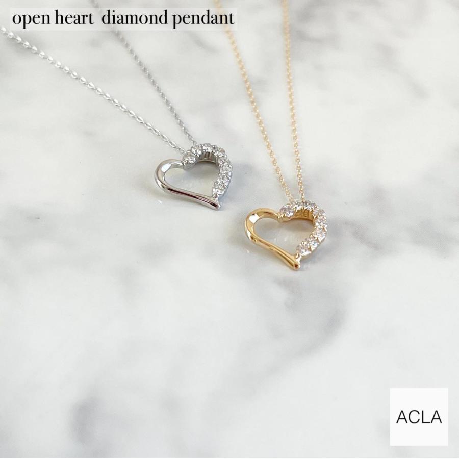 お値下げ‼︎プラチナ0.3ctハート型ネックレス ネックレストップ ペンダントトップ ハート オープンハート レディース