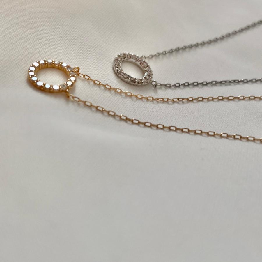 プラチナ ネックレス ダイヤモンド 0.2ct サークル Pt900 プラチナ ネックレス ダイヤモンド 0.2ct サークル Pt900