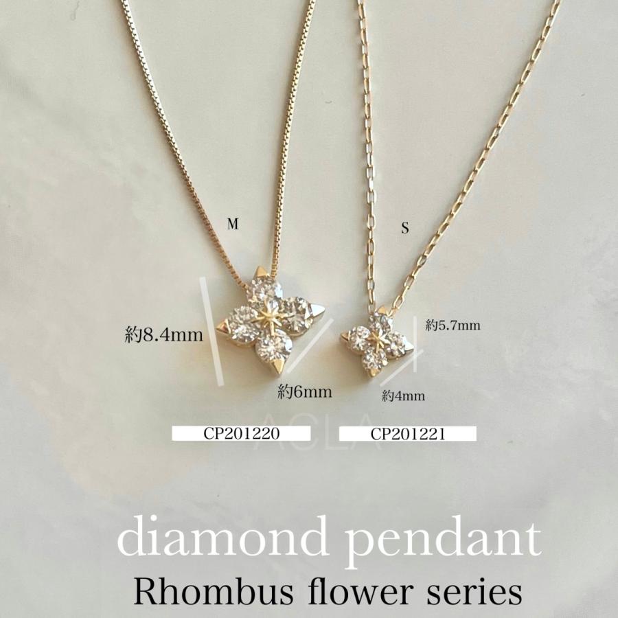 ネックレス プラチナ ダイヤモンド 0.3ct Pt900 天然 ダイヤ 花菱 幸菱