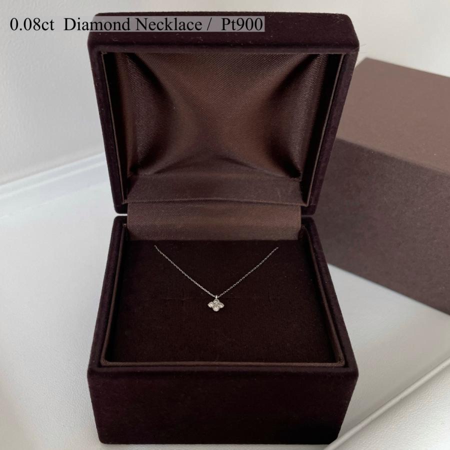 ダイヤ ネックレス プラチナ 0.08ct お試し特別価格 ダイヤモンド 