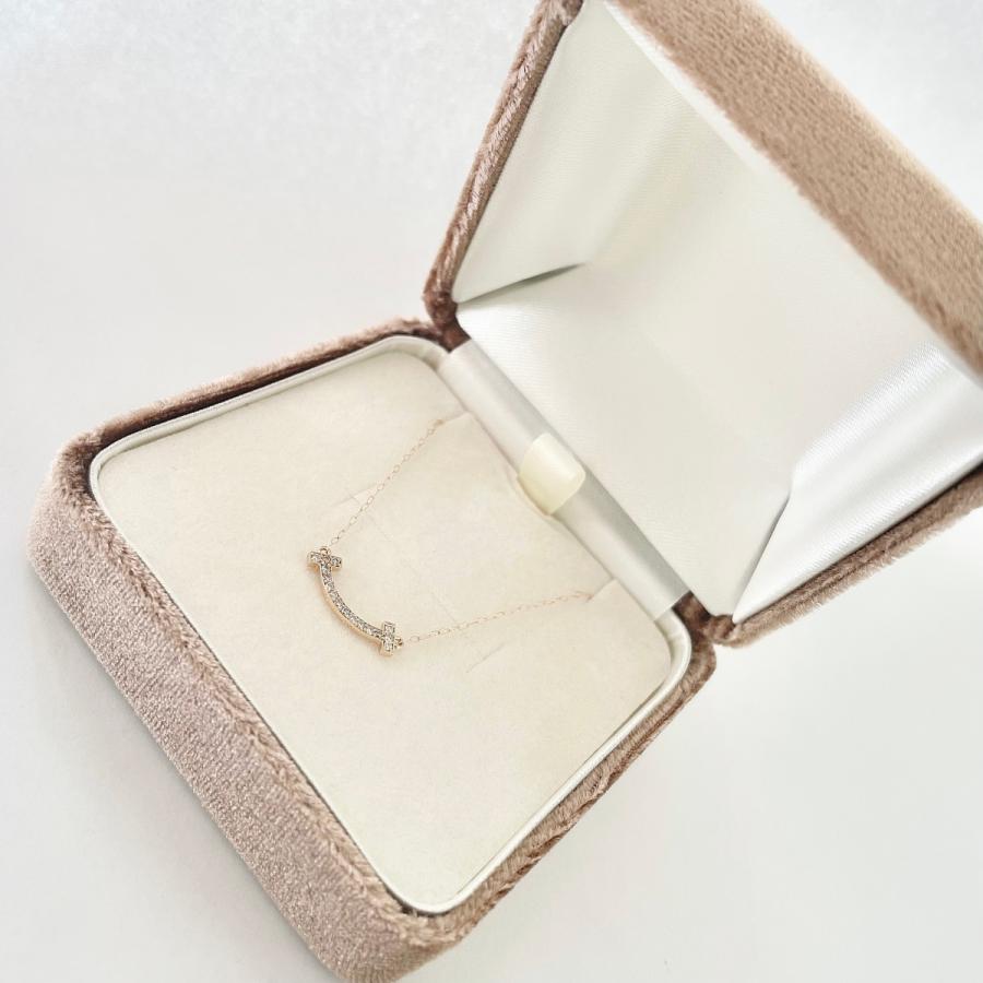 スマイル ネックレス 18金 K18 ダイヤモンド SMILE ペンダント