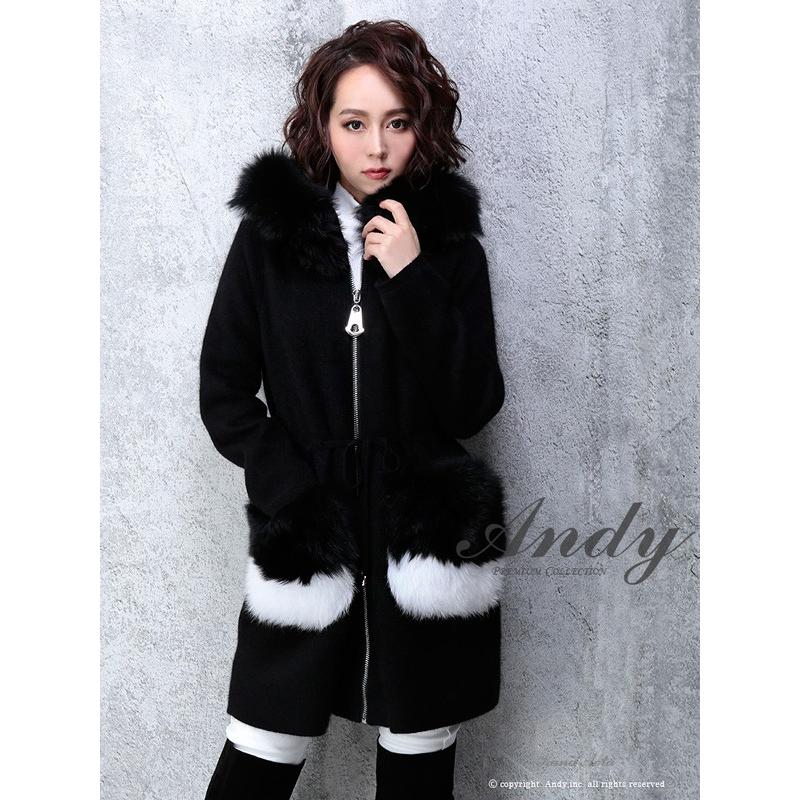 完売 Andy コート AN-DY182 フォックスファー コート レディース Andy コート AN-DY182 フォックスファー コート レディース andy