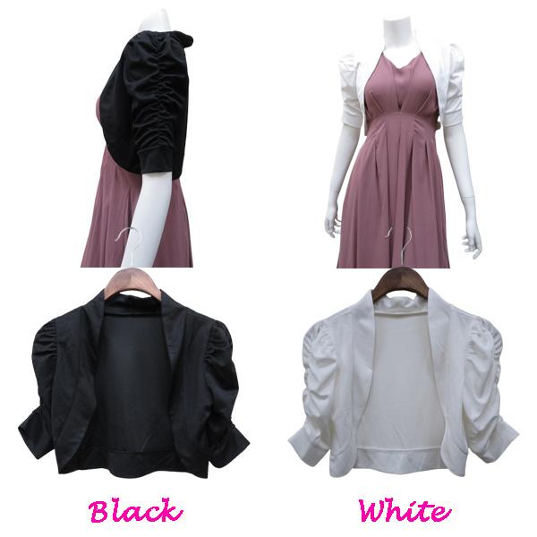 ボレロ ５分丈ボレロ パフショルダー ギャザー ハーフスリーブボレロ フォーマル パーティー セレモニー IMPERIAL Bo-008 | IMPERIAL（スケートボード） | 01