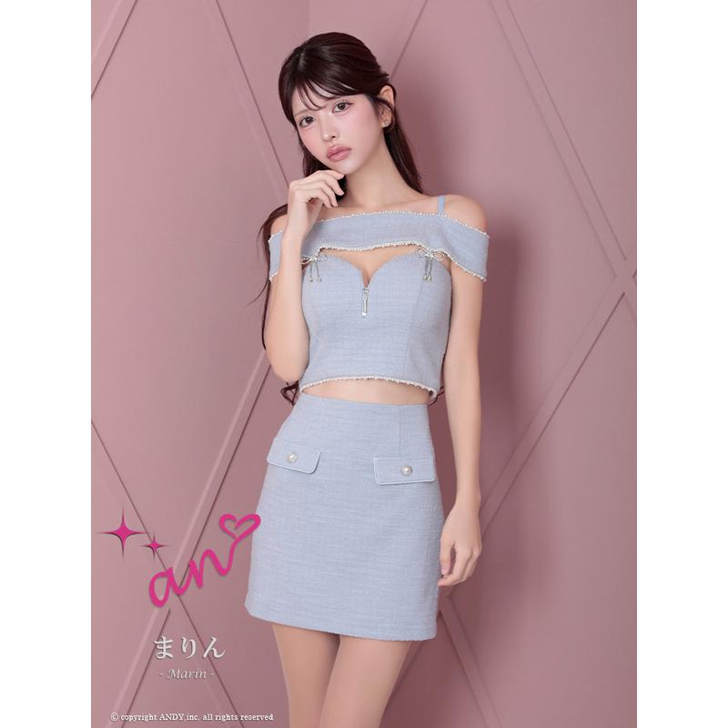 an ドレス AOC-4081 セットアップ ミニドレス Andyドレス アンドレス キャバクラ キャバ ドレス キャバドレス |  | 05