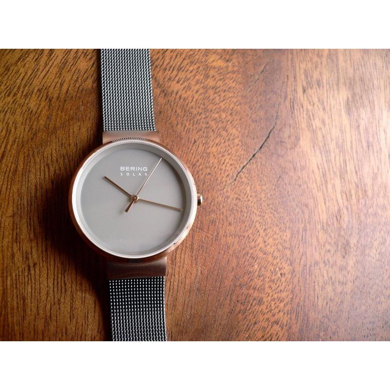 BERING（ベーリング） ノベルティ メッシュバンド ソーラー 腕時計