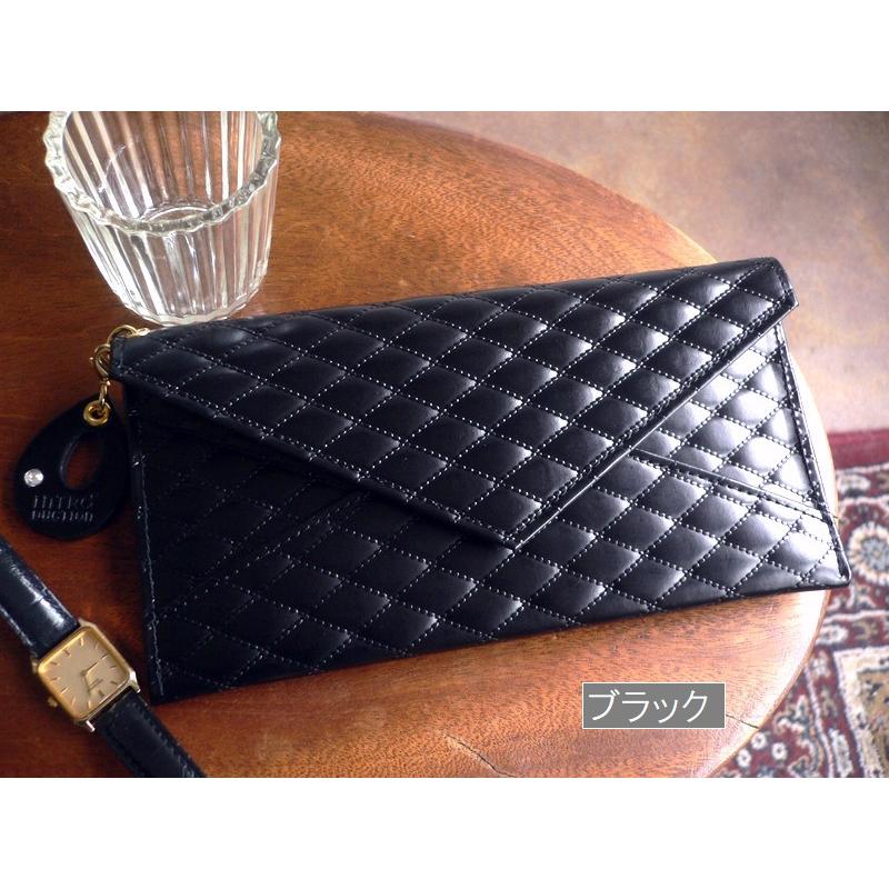 ノベルティ INTRODUCTION イントロダクション 長財布 薄マチ キルティング型押し レザーウォレットCOCO ココ 1601-130 ブラック Introduction ノベルティ イントロダクション 長財布 薄マチ