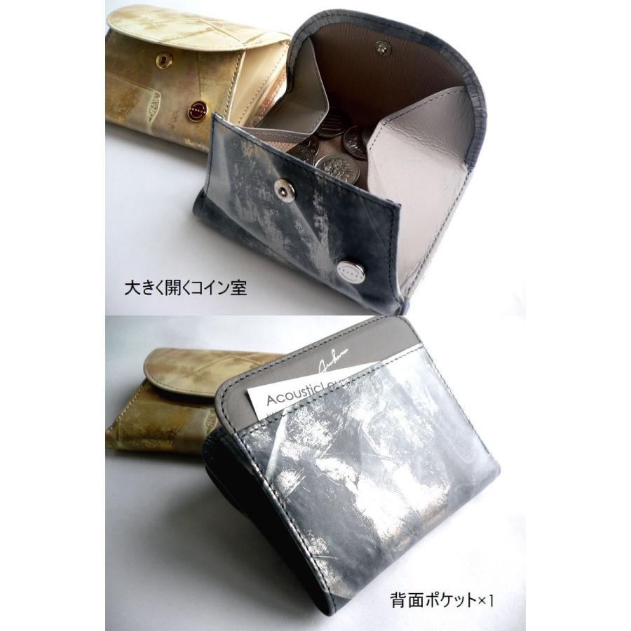 Arukan ARUKAN アルカン 財布 二つ折り財布 箔加工 レザー Arukan ARUKAN アルカン 財布 二つ折り財布 箔加工 レザー