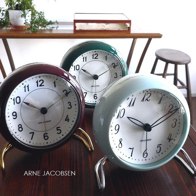 ノベルティ ARNE JACOBSEN アルネ ヤコブセン TABLE CLOCK 置き時計