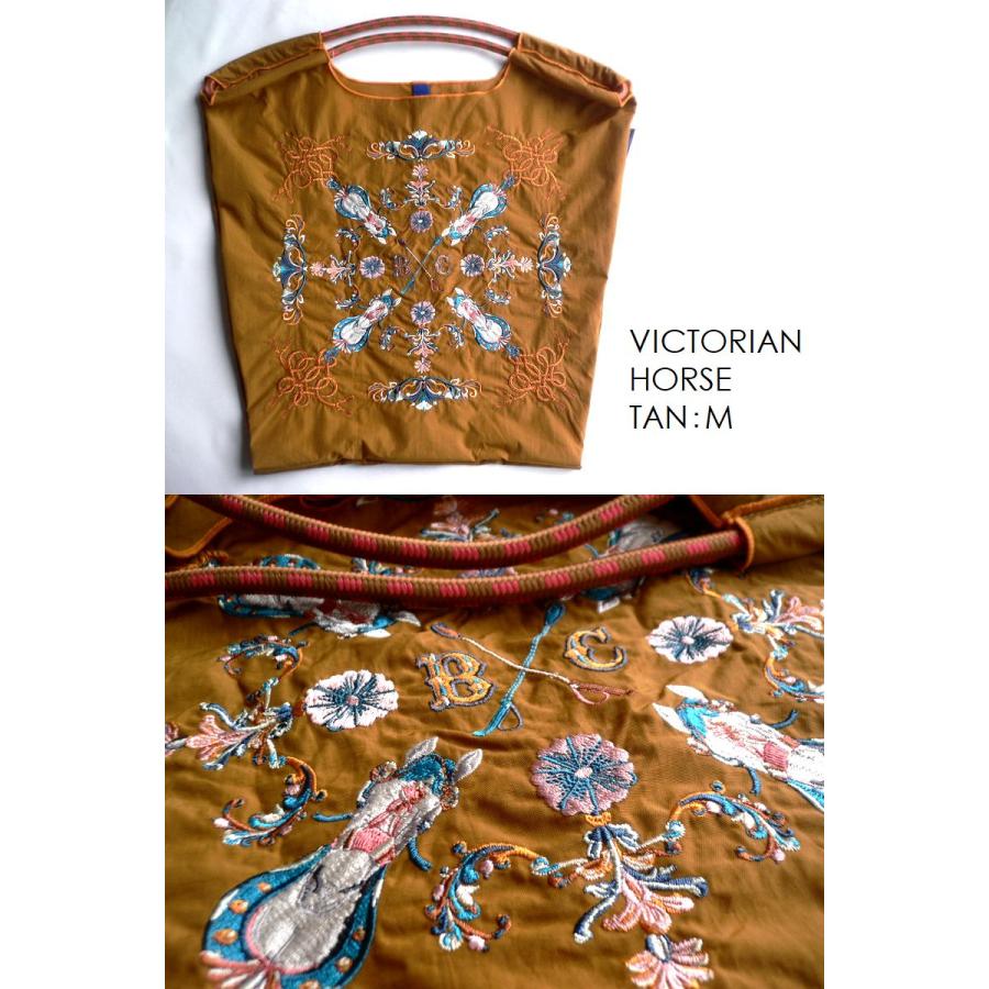 正規品 BALL＆CHAIN ボールアンドチェーン エコバッグ ト Mサイズ DAMASK ダマスク TWIN HORSE CHARM チャーム HORSE RUN VICTORIAN KEY&CARRIAGE 馬 SHOE