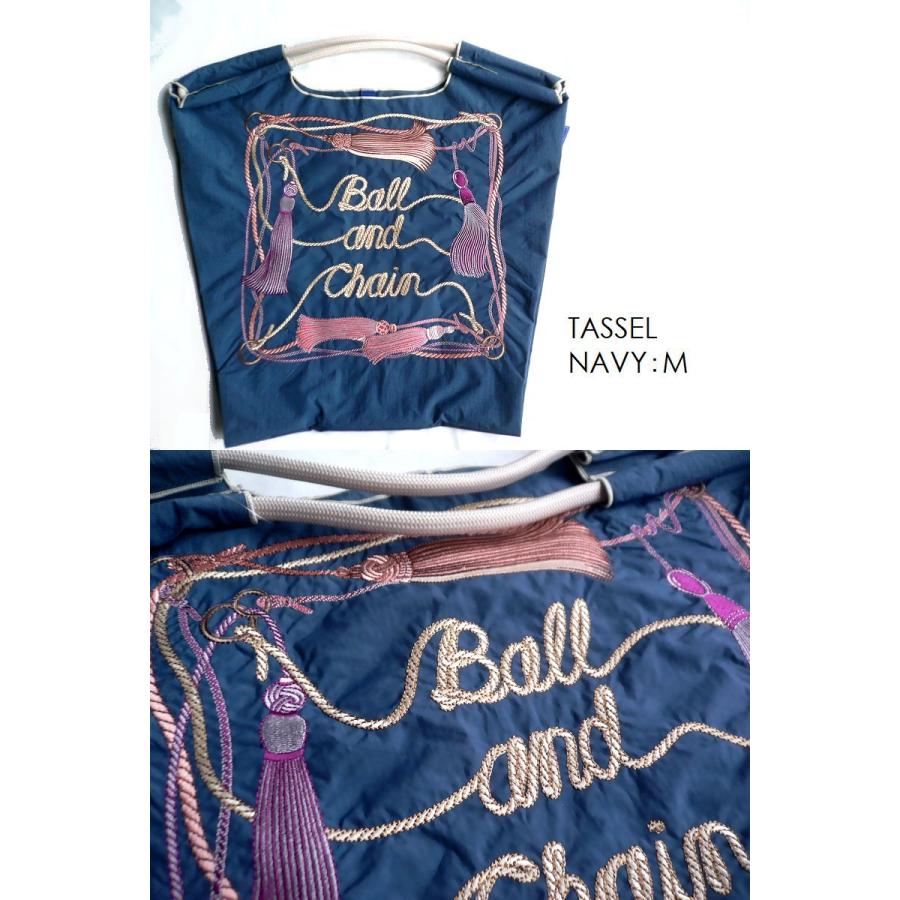 正規品 BALL＆CHAIN ボールアンドチェーン エコバッグ Mサイズ  CAKE ケーキ TASSEL タッセル ROPE ロープ HORSE 馬 FLOWER LINE  フラワー 花柄 TORSO トルソーの画像