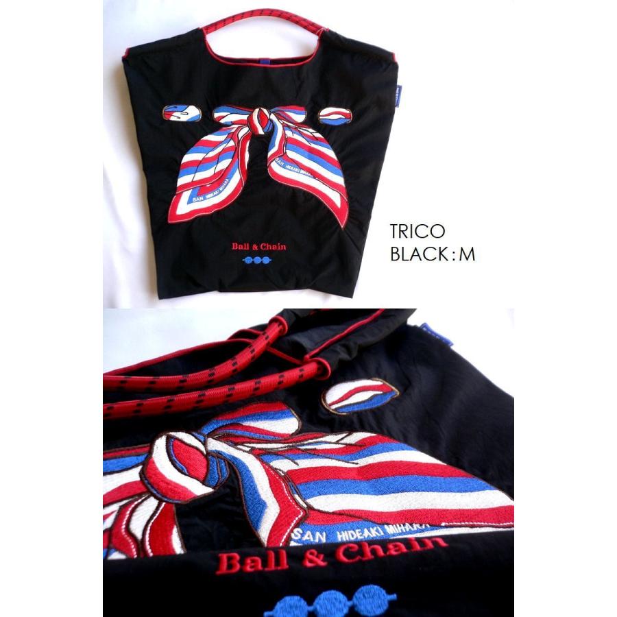 正規品 限定 BALL＆CHAIN ボールアンドチェーン エコバッグ Mサイズ SAN HIDEAKI MIHARA サンヒデアキミハラ SCARF TRICOトリコ スカーフ BUCKLE MESH  メッシュの画像