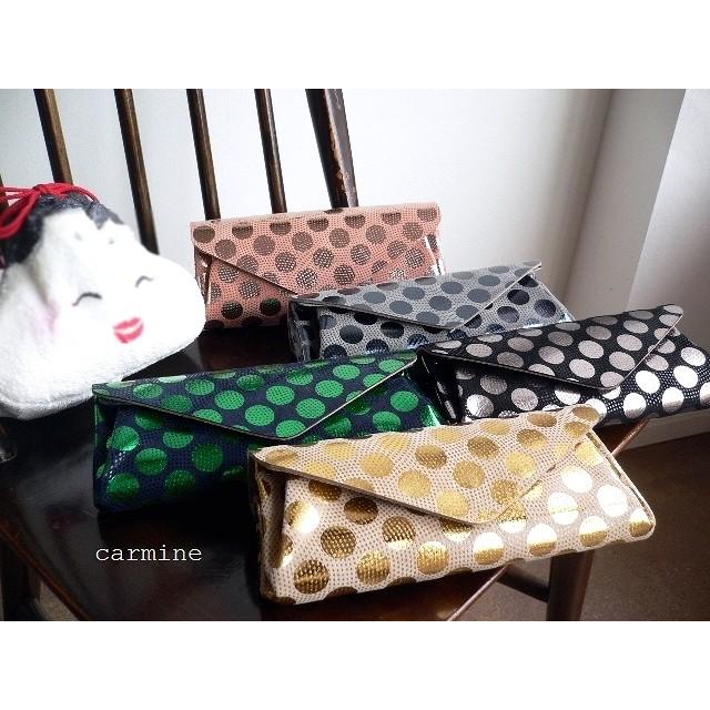 Carmine ノベルティ carmine カーマイン 水玉ドット 箔押し Carmine ノベルティ carmine カーマイン 水玉ドット 箔押し