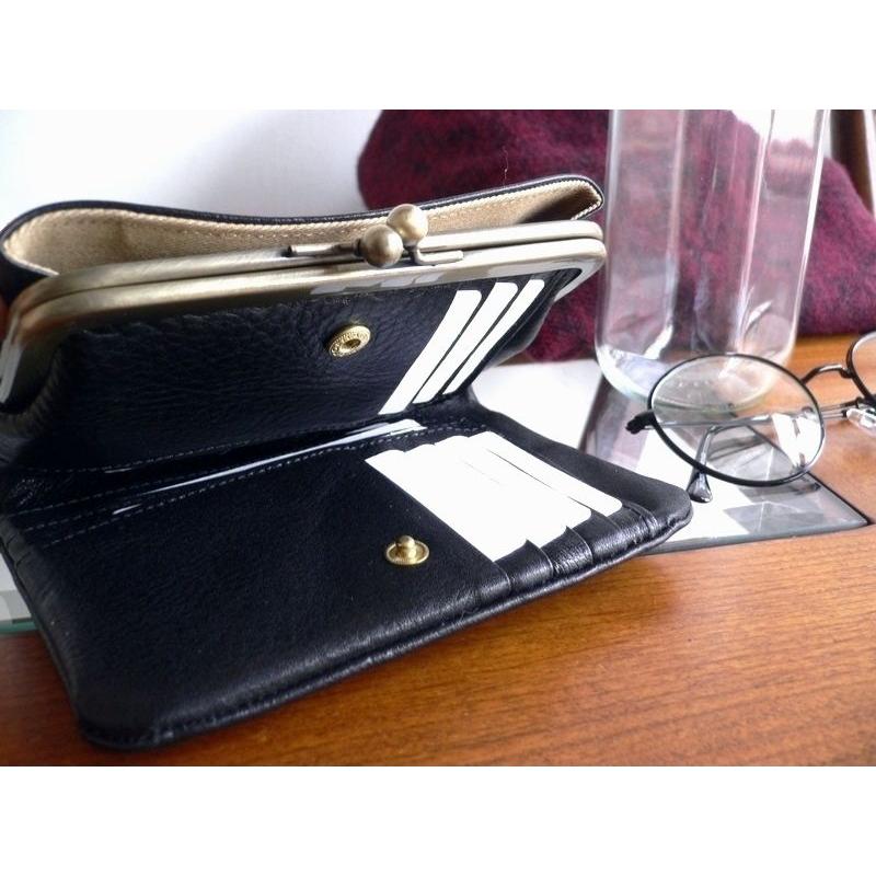 CLEDRAN（クレドラン） 財布 がま口 折り財布 CL2620 NOM キャメル