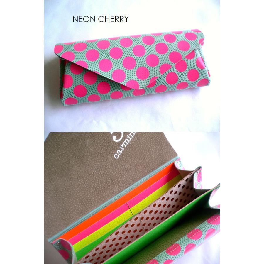 カーマイン carmine 長財布 ロングウォレット　ドット Carmine ノベルティ carmine カーマイン 水玉ドット 箔押し