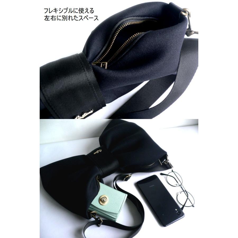 美品✨Rapture ラプチャー リボン ボディバッグ キャメル L Rapture（ラプチャー） バッグ ダイバー素材 ネオプレン ネオプレーン
