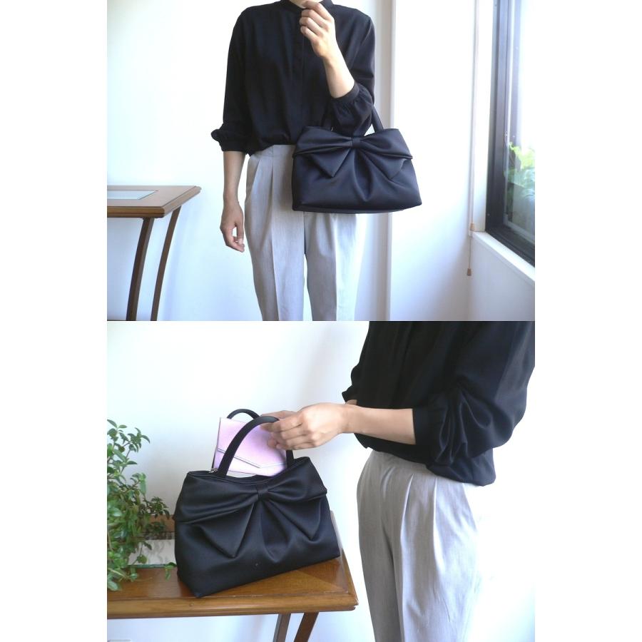 岩佐 イワサ IWASA 日本製 ブラックフォーマル フォーマルバッグ 両面