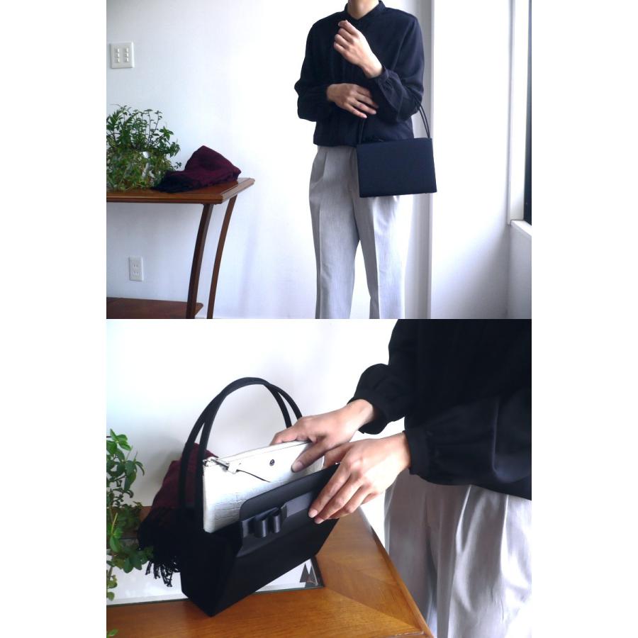 岩佐 イワサ IWASA 日本製 ブラックフォーマル フォーマルバッグ