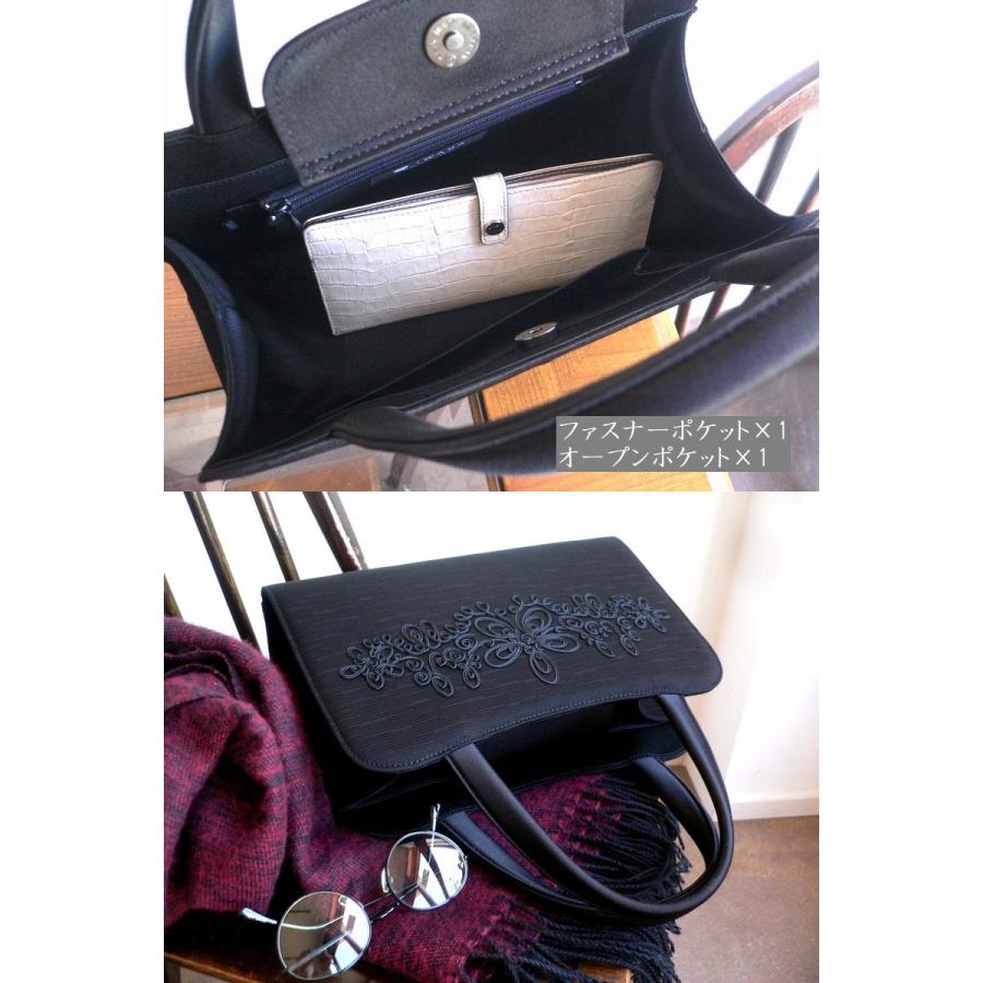 ブラック本革編み込みトートバッグ タッセル付き タッセル付きトート バッグ BAG トートバッグ トート 合皮 合皮