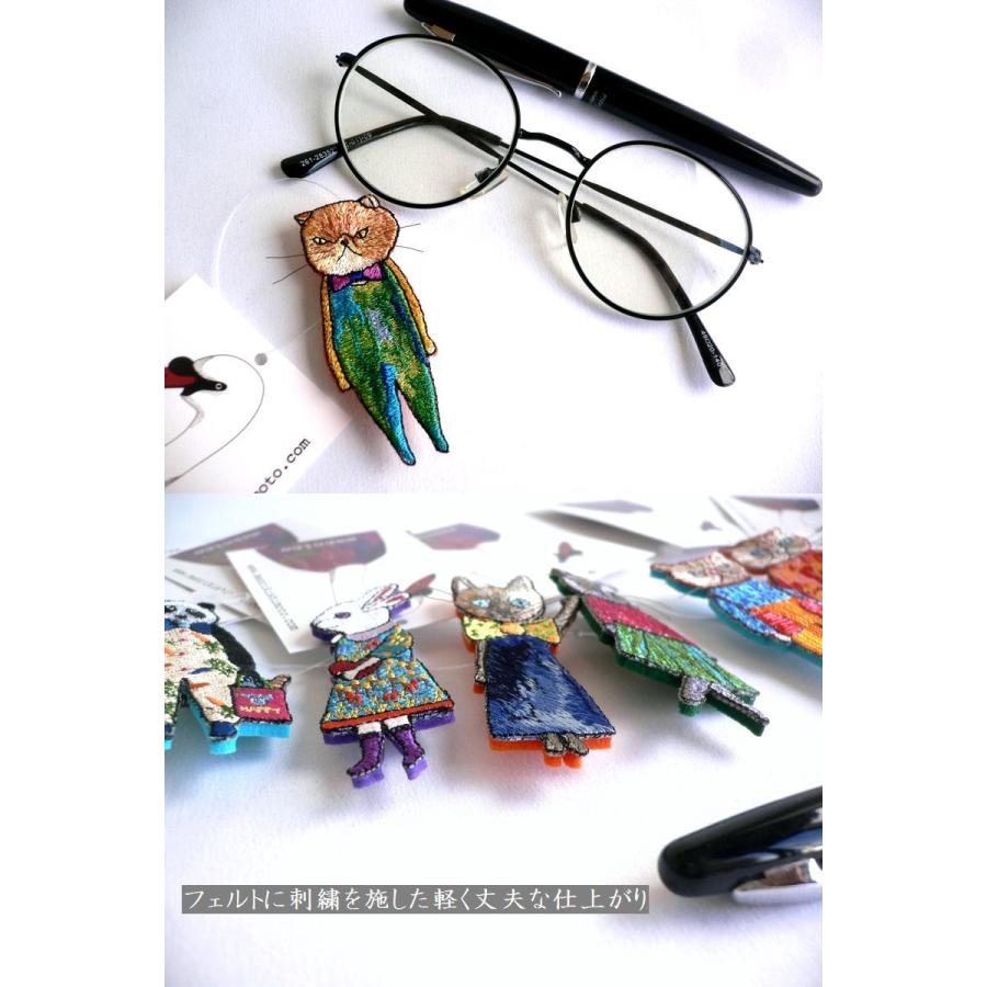 mannine マンナイン ブローチ フェルト 刺繍 バッジ ネコ猫 mannine マンナイン ブローチ フェルト 刺繍 バッジ ネコ猫