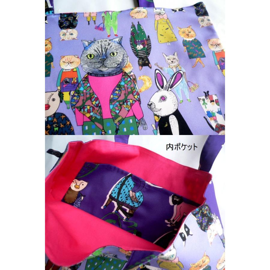 希少　ネコ柄　マンナイン mannine ウールロングコート　総柄　ノーカラー 希少 ネコ柄 マンナイン mannine ウールロングコート 総柄 ノーカラー