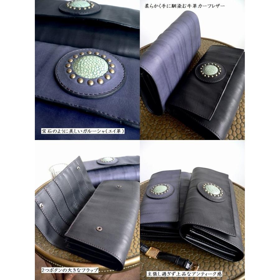 モキップ  ガルーシャ 長財布 モスグリーン専用 moquip ノベルティ/ モキップ ガルーシャ ステアレザー クラッチ