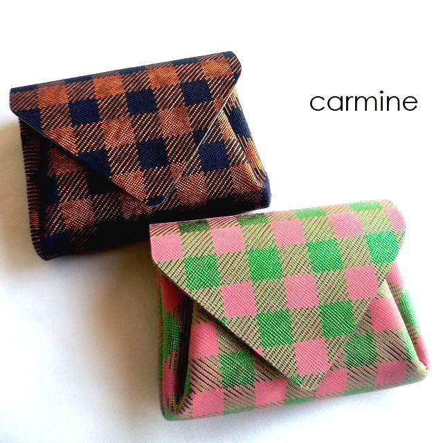 Carmine（カーマイン） ミニウォレット チェコ チェック 折り財布 MWCH