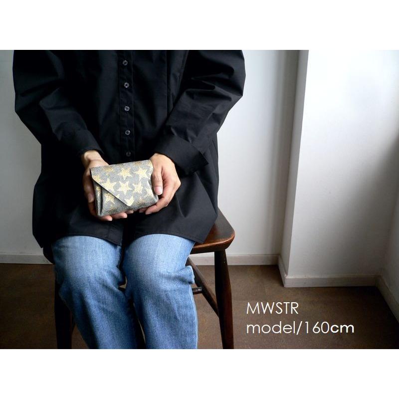 Carmine（カーマイン） レザー ミニウォレット 星柄 スター 折り財布