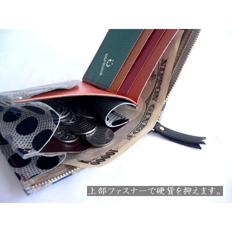 Carmine CARMINE カーマイン 財布 折り財布 水玉 ドット ワン