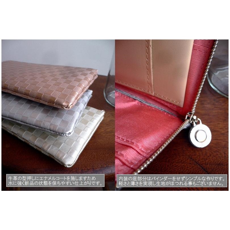 ノベルティ ORTICO オルティコ 長財布 薄い財布 モザイク型押し