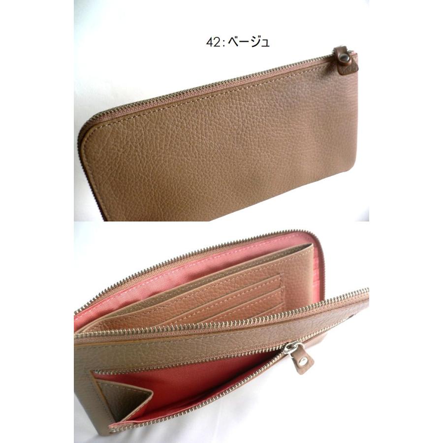 ノベルティ長財布 ノベルティ ORTICO オルティコ 長財布 薄い財布 シュリンクレザー L字