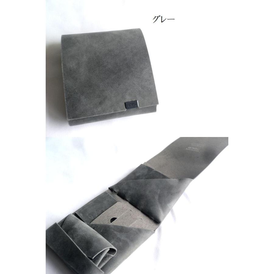 所作 shosa 折り財布 ショートウォレット2.0 オイルヌバック レザー SH201NU グレー ネイビー ブラック | 所作 | 06