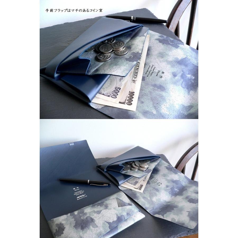 所作 shosa 長財布 ロングウォレット モネ 睡蓮 箔押し floral 所作 shosa 長財布 ロングウォレット モネ 睡蓮 箔押し floral
