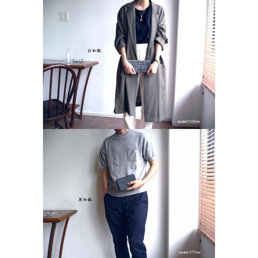 【新品☆未使用品】所作 shosa 牛革 和紙 ロングウォレット 長財布 現行 所作 shosa 長財布 ロングウォレット 和紙 sh101ws ホワイト
