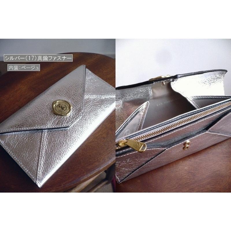 未使用❀SAN HIDEAKI MIHARA 長財布 シーリングスタンプ 牛革 SAN HIDEAKI MIHARA ノベルティ サンヒデアキミハラ 牛革 箔押し