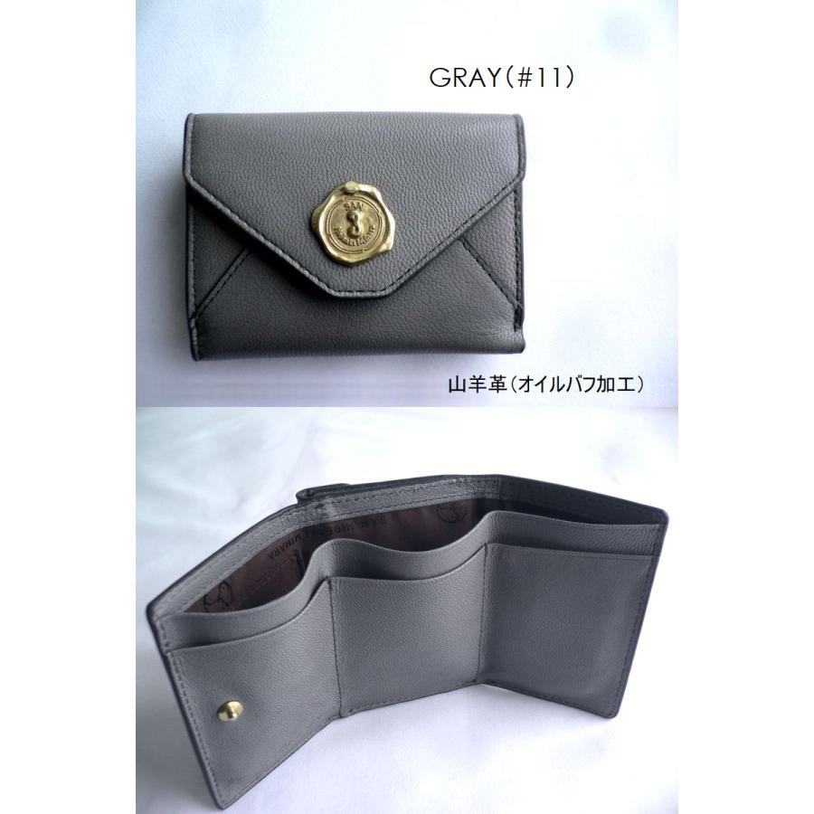 SAN HIDEAKI MIHARA（サンヒデアキミハラ） 3つ折り 折り財布 ミニ