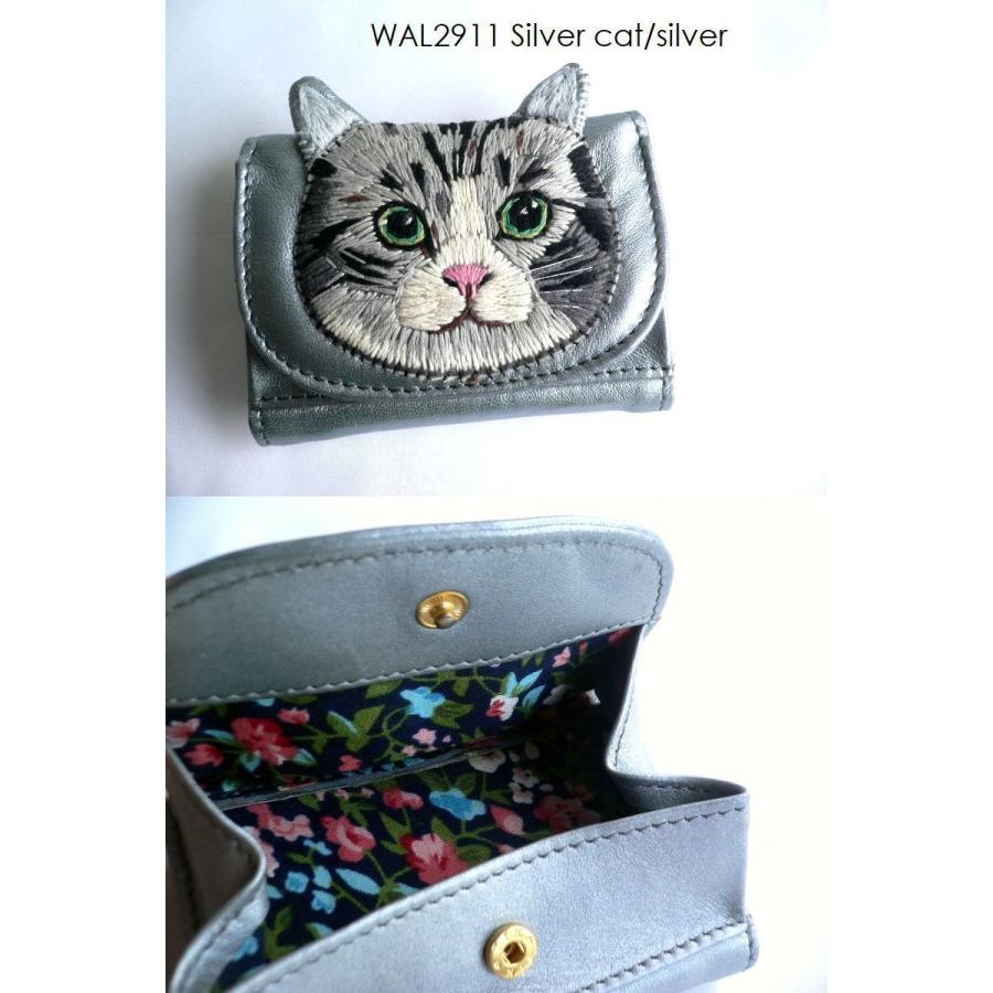 tamao world（タマオワールド） 折り財布 猫 ネコ ねこ ミニ財布 3234