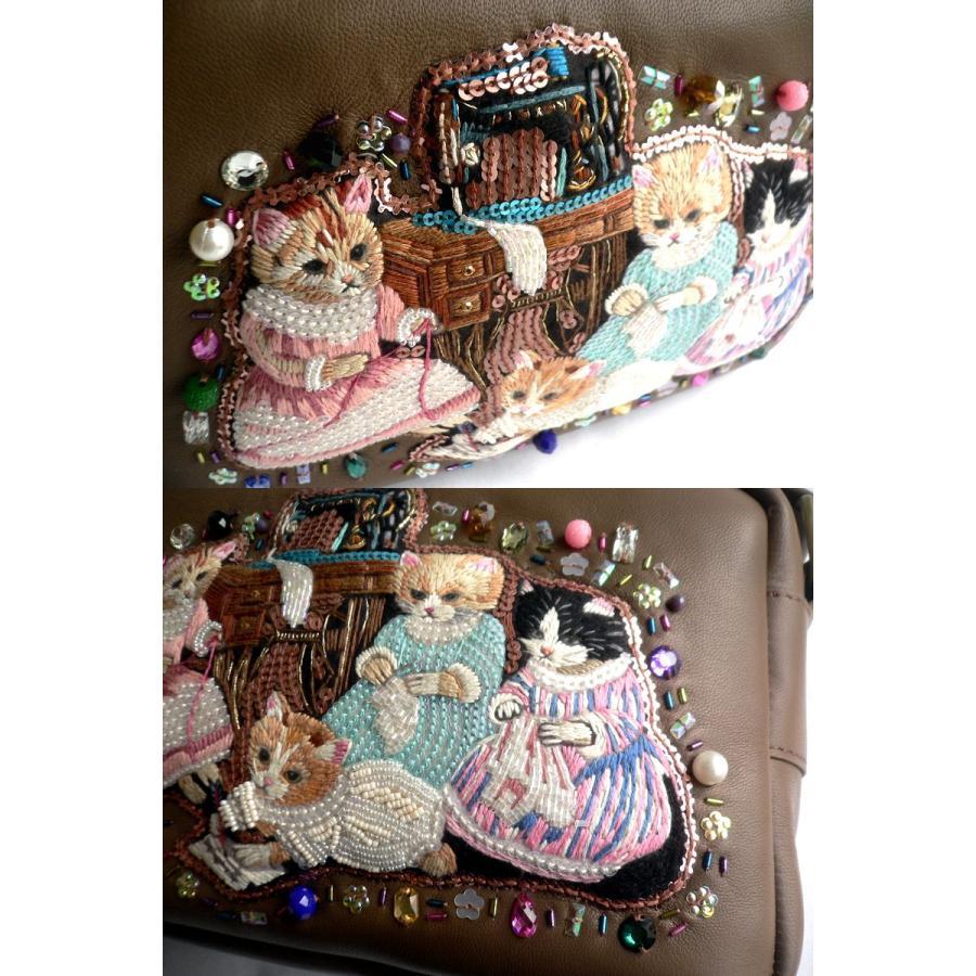 tamaoworld 動物キャラクター スマホショルダーバッグ（猫） tamao world（タマオワールド） バッグ 猫 ネコ ねこ ショルダーバッグ