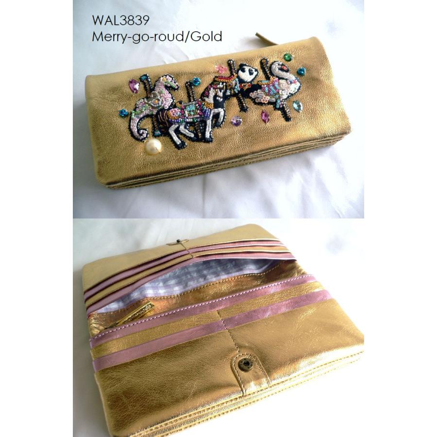 tamao world（タマオワールド） ノベルティ 刺繍 ビーズ 長財布 ロング