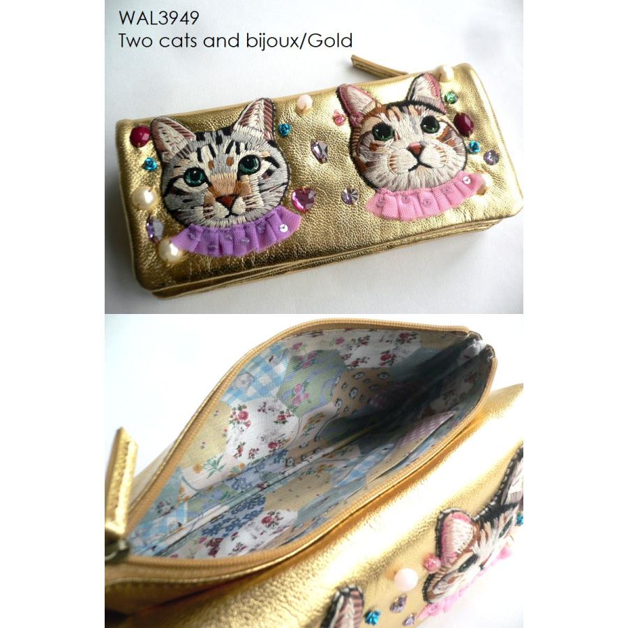 tamao world（タマオワールド） ノベルティ 刺繍 ビーズ 長財布 ロング