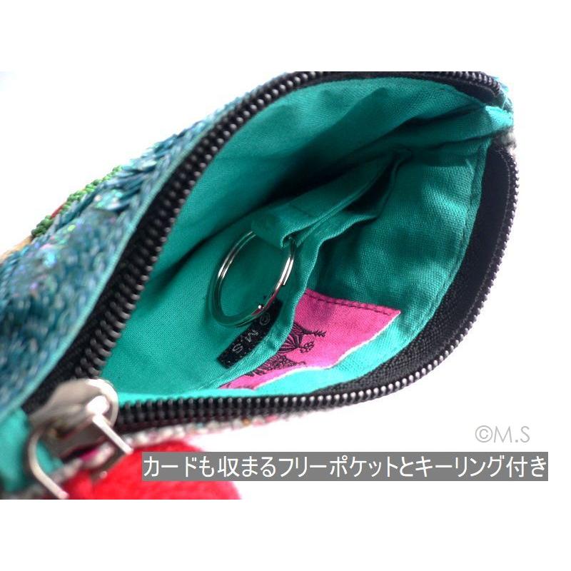 tamao world タマオワールド スパンコール 刺繍 ポーチ コジコジ tamao world タマオワールド スパンコール 刺繍 ポーチ コジコジ