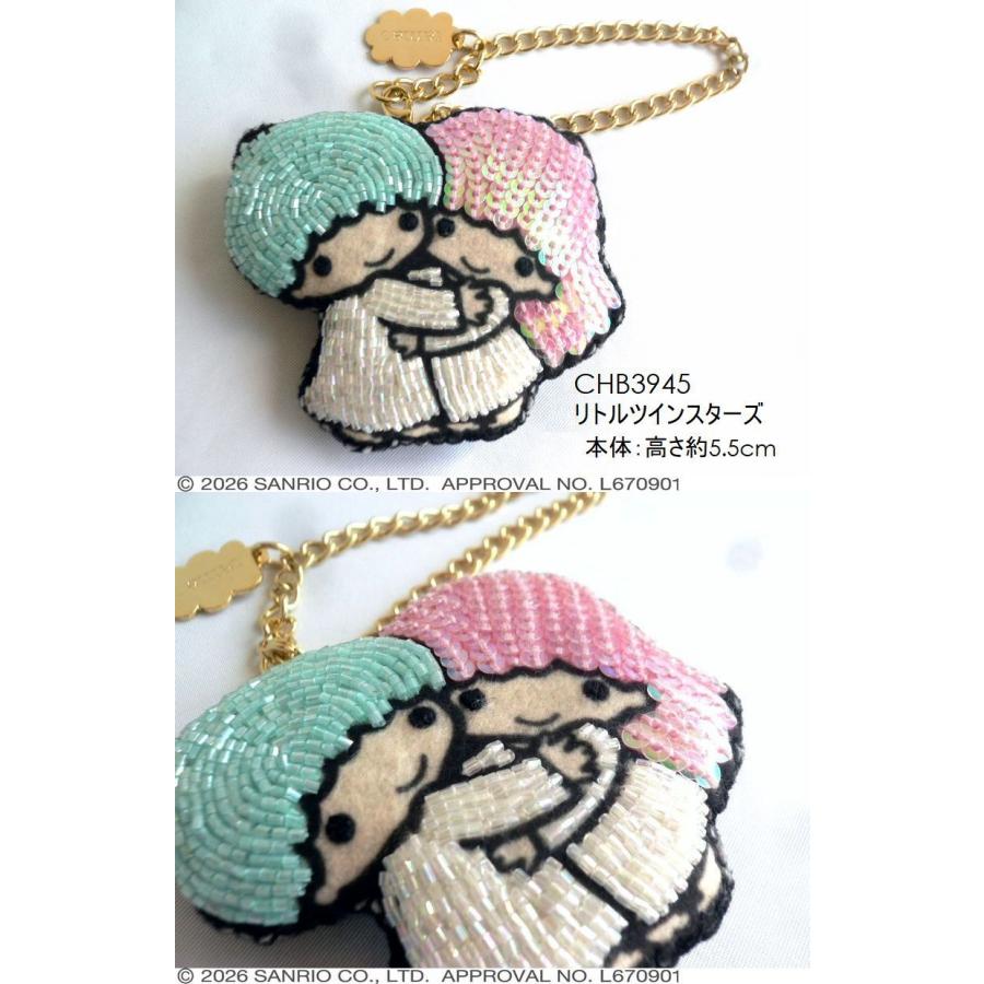 tamao world（タマオワールド） スパンコール 刺繍 バッグチャーム
