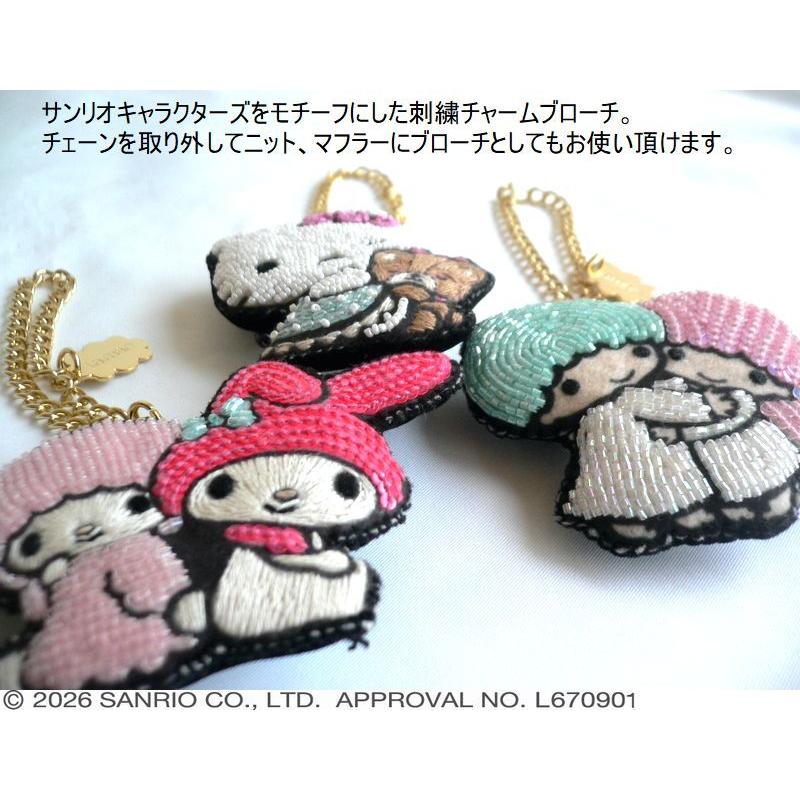 tamao world（タマオワールド） スパンコール 刺繍 バッグチャーム