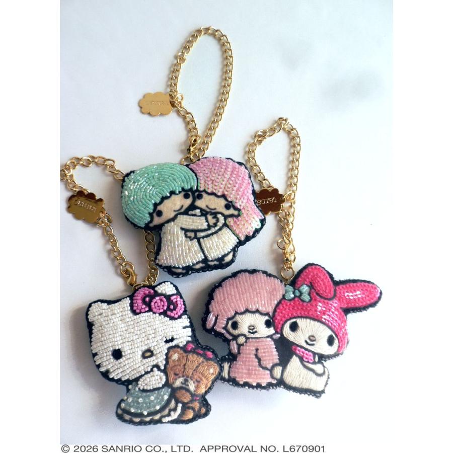 tamao world（タマオワールド） 刺繍 バッグチャーム キーホルダー