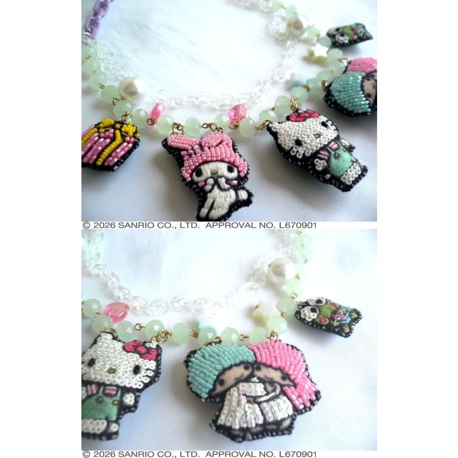 tamao world刺繍ビーズネックレス tamao world（タマオワールド） ネックレス 刺繍ネックレス サンリオ
