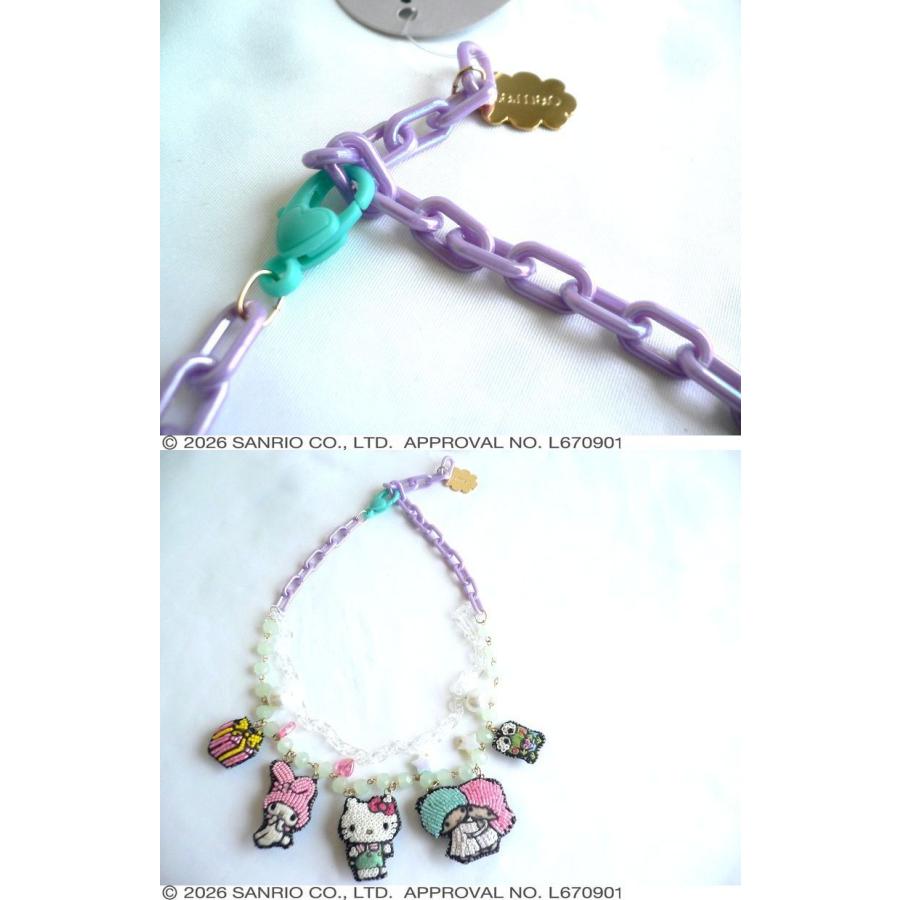 tamao world刺繍ビーズネックレス tamao world（タマオワールド） ネックレス 刺繍ネックレス サンリオ