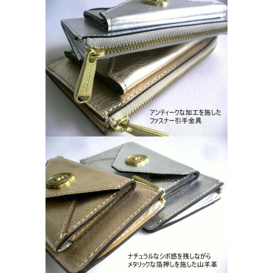 SAN HIDEAKI MIHARA MAILウォレット ゴールド　未使用品 SAN HIDEAKI MIHARA（サンヒデアキミハラ） サン ヒデアキミハラ MAIL