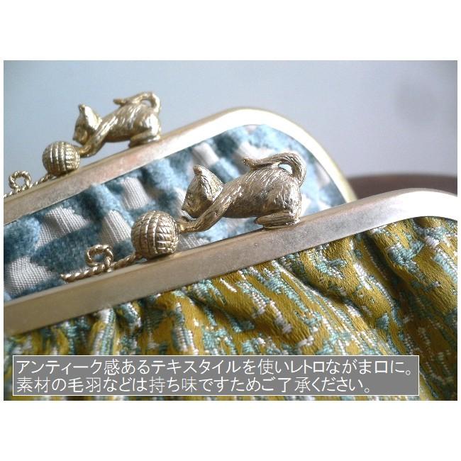 SAKURAYAMA サクラヤマ 折り財布 ミドル がま口 W186a ネコ/ねこ SAKURAYAMA サクラヤマ 折り財布 ミドル がま口 W186a ネコ/ねこ
