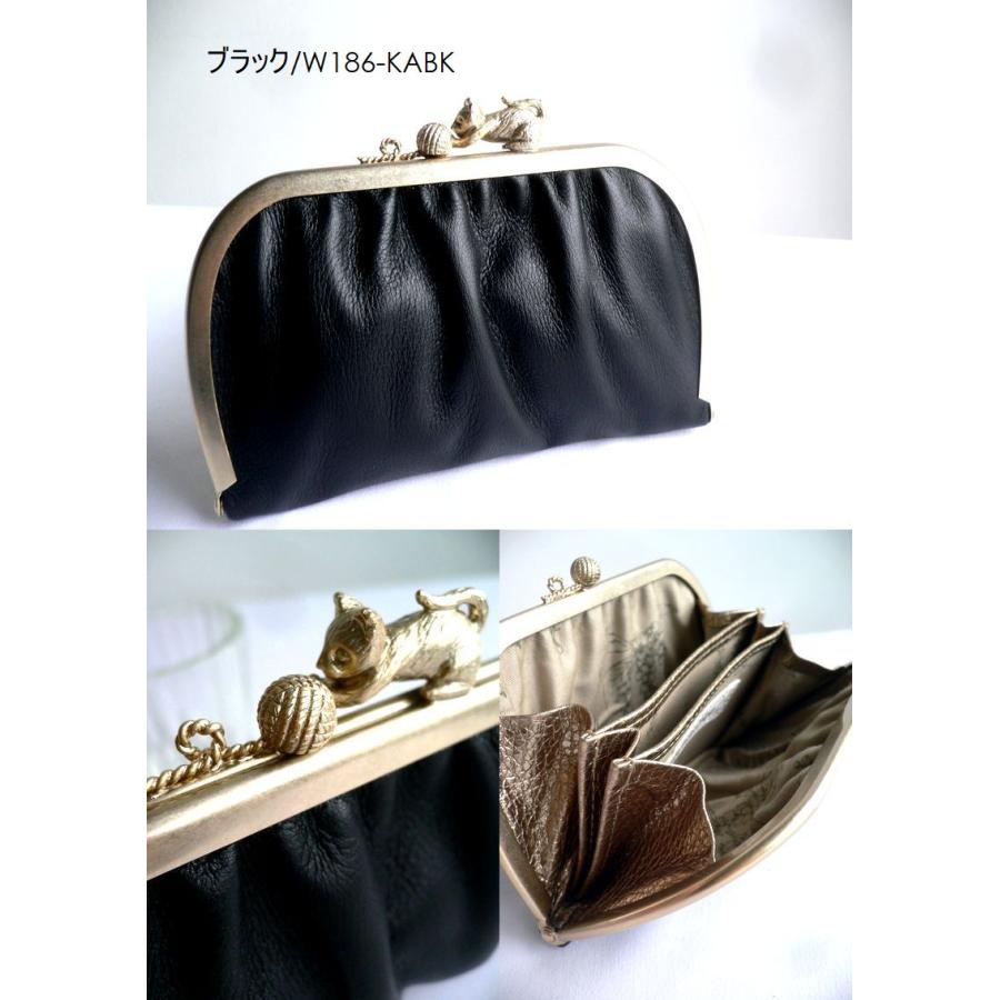 SAKURAYAMA サクラヤマ 折り財布 ミドル 牛革 レザー がま口 SAKURAYAMA サクラヤマ 折り財布 ミドル 牛革 レザー がま口