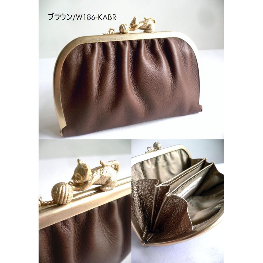 SAKURAYAMA サクラヤマ 折り財布 ミドル 牛革 レザー がま口 SAKURAYAMA サクラヤマ 折り財布 ミドル 牛革 レザー がま口